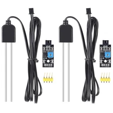 2PCS Soil Moisture Sensor,Soil Hygrometer Sensor Test Kit with Corrosion Resi...