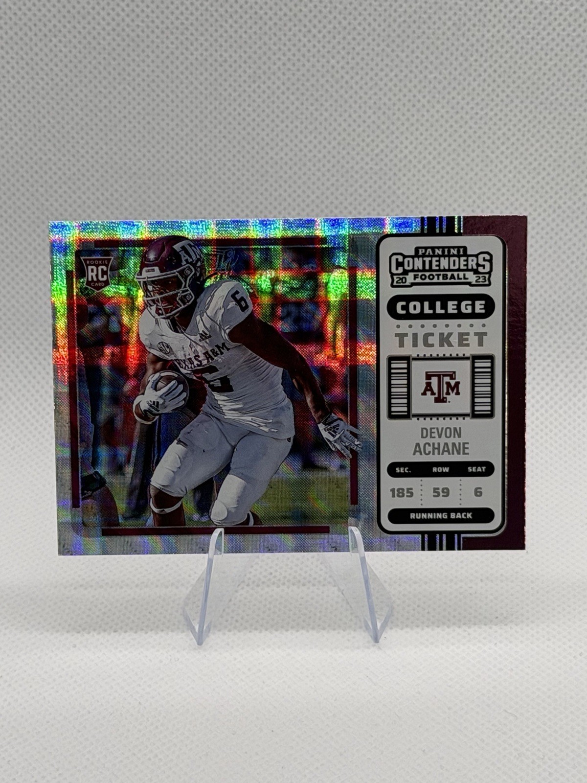 2023 Chronicles Draft Picks Contenders Devon Achane College Ticket Pink RC #11