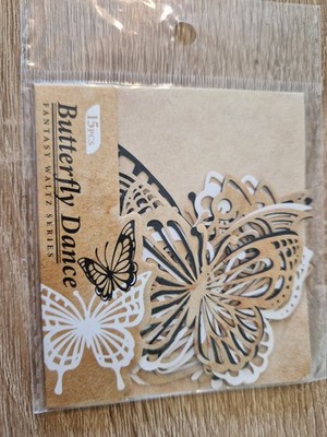 15 Stk./ 1 Packung Retro-Uhren/ Schmetterlinge aus Papier