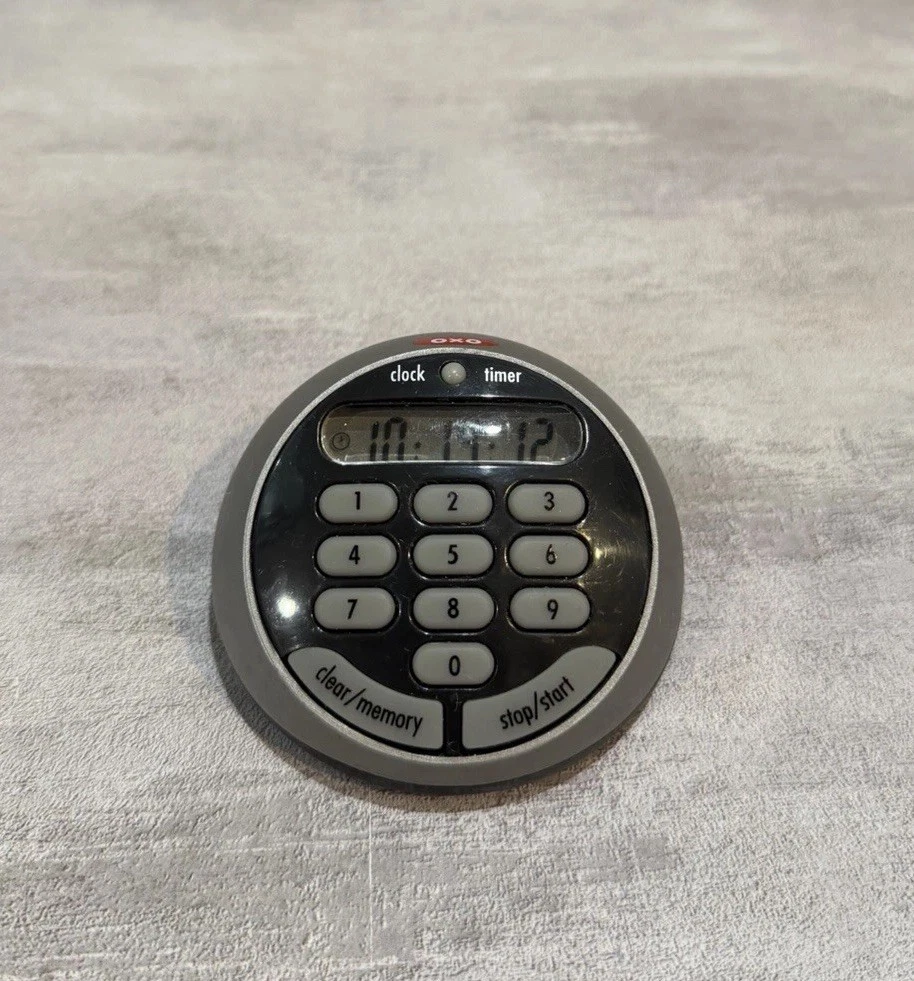 Vintage OXO Good Grips Digital Kitchen Clock/Timer - Works