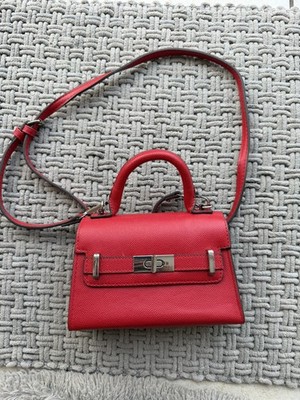 Stradivarius Handtasche Damen Rot Kunstleder Handtasche