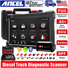 ANCEL OBD2 Scanner Diesel Heavy Duty Truck Diagnostic Tool DPF Regen ECU Coding