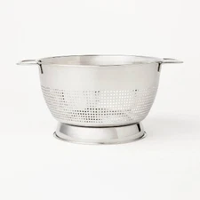 3qt Stainless Steel Colander Silver - Figmint™