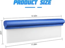 Car Drying Squeegee, 12 Inch T-Bar Vehicle Water Wiper for Windshield Glass W...