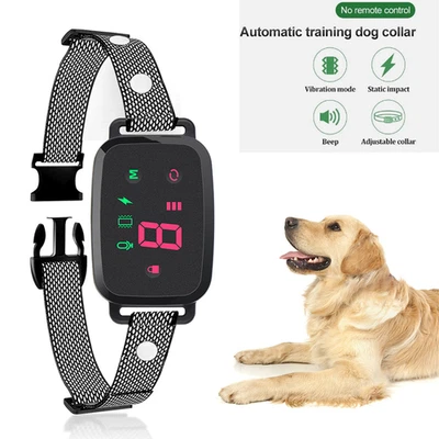 MARKENLOS Hund Stromschlag Erziehungshalsband Antibell Hundehalsband Hundetrainer 3 Modi