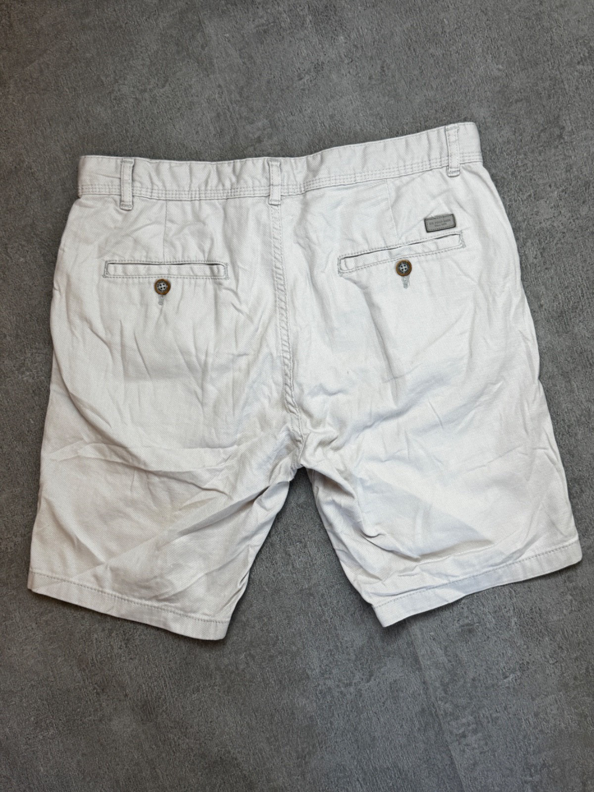 US Polo Assn Chino Shorts Herren W31 Beige Kurze Hose Bermudas Logo Stick Top image 4
