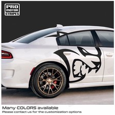 Dodge Charger 2006-2023 Xl Hellcat Side Graphics Large Decals Choose Color