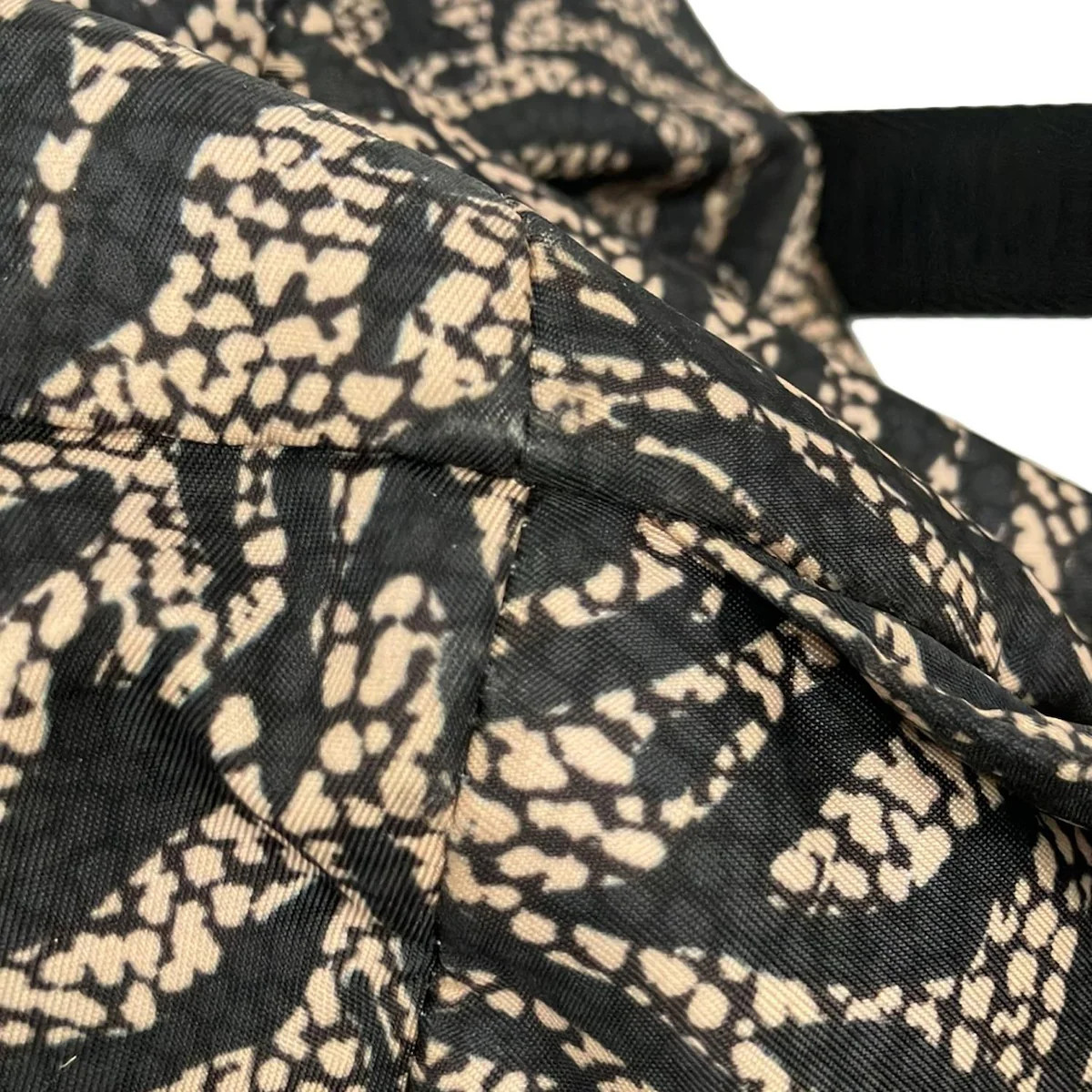 BORBONESE - Black Beige Nylon Backpack - image 8