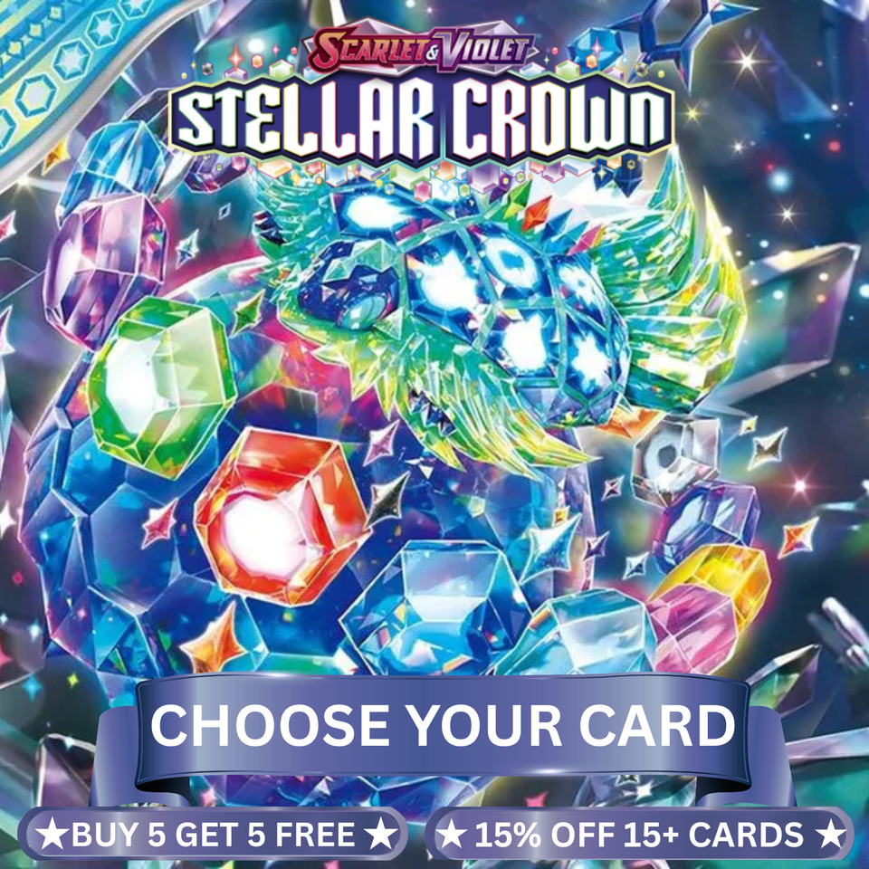 Pokemon: SV07 - Stellar Crown Singles NM (Holo/Non-Holo) Choose Your Card!