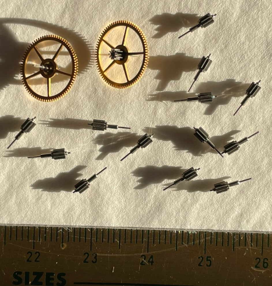 4th 2 Lot ( 13 wheels 4th for 16s and 15 Waltham of pinions) - vintagewatches.pk