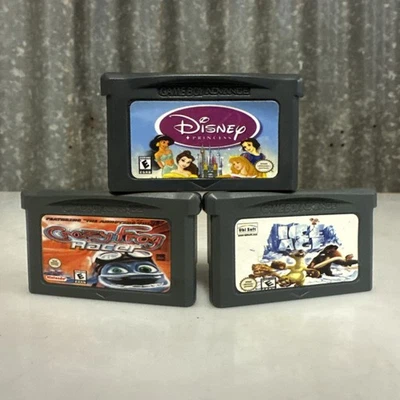 Lot Of 3 Nintendo Game Boy Advanced Games Crazy Frog Disney & Ice Age - Image 1 of 4