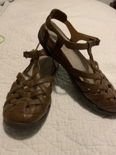 Sandalias Bare Traps Mujer Florrie Cuero Punta Cerrada Marrón Punta - Imagen 7 de 9