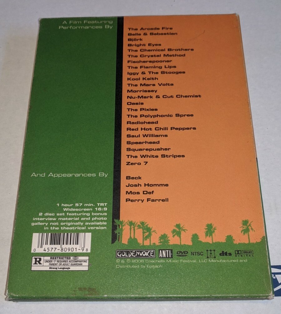Coachella The Film DVD Music Festival Live Concert Movie