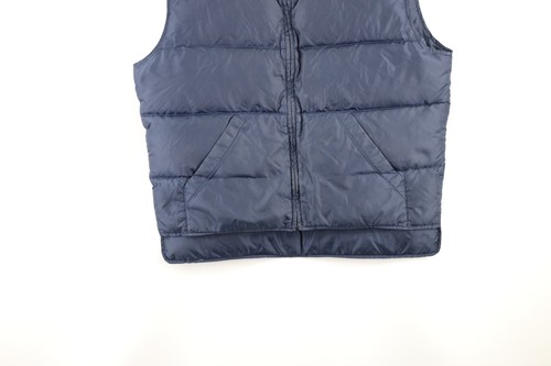 Vintage 90s Eddie Bauer Mens Medium Distressed Down Insulated Puffer Vest Jacket - Picture 3 of 12