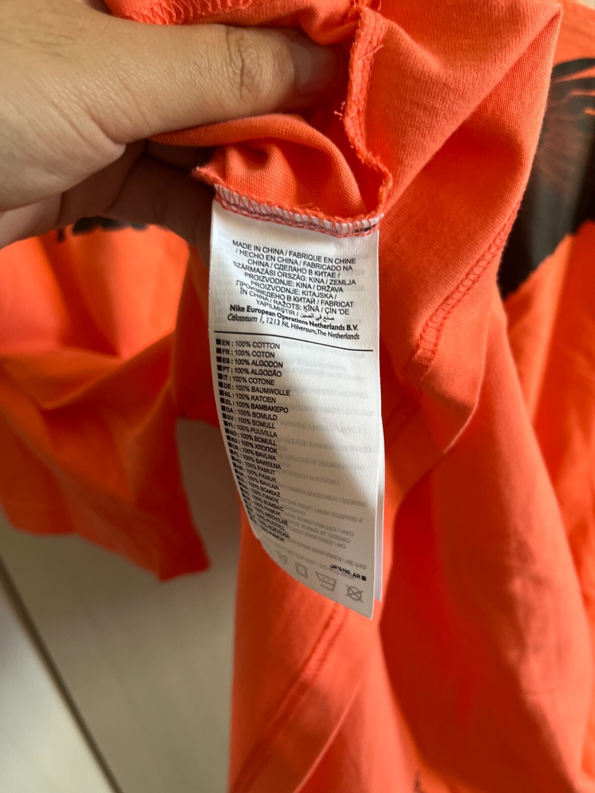 OFF WHITE X NIKE Nike x Off White NRG A6 Tee Maglietta Taglia XL Come Nuova color Wild Mango