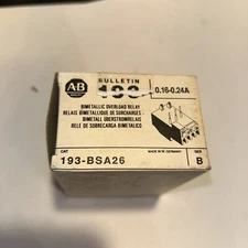 ALLEN BRADLEY 193-bsa26 OVERLOAD RELAY 0.16-0.24 AMP New In Box Ser B