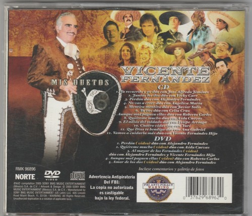 *CD/DVD-"Vicente Fernandez-"Mis Duetos/Various Artists)Mariachi Latin CD {M89-1} - Picture 2 of 2