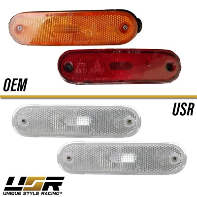 Fit For 1990-1997 MX-5 Miata Smoke Front Bumper Signal Corner Lights Left+Right - Foto 13