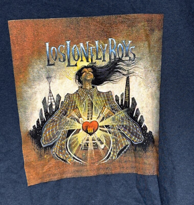 Los Lonely Boys T-Shirt 2005 Brotherhood Tour Blue Anvil - Size