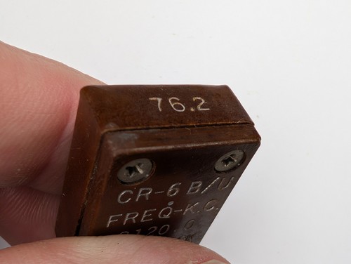 John Meck CR-6B/U 8120 KC KHz FT-243 Ham Radio Crystal Military Amateur 6Q - Photo 3/3
