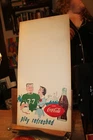 Vintage 1950's Coca Cola Coke Football Unused Price Lineup Poster Play Refreshed