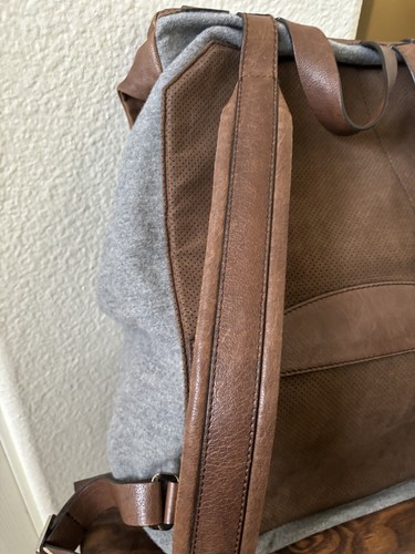 Brunello Cucinelli Backpack Men Calfskin/Flannel EUC - Picture 11 of 15