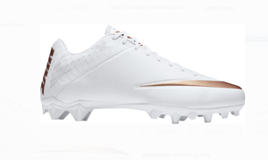 nike vapor football cleats white and gold