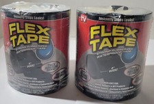 2FLEX SEAL Family of Product FLEX TAPE 4 in. W X 5 ft. L Black Waterproof Repair