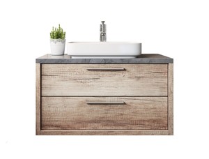 Badezimmer Badmobel Indiana 90 Cm Nature Wood Unterschrank Waschbecken Ebay