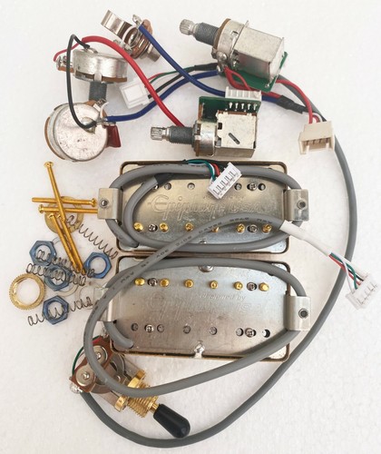 EPI ProBucker Electric Guitar Pickups W/Guitar Wiring Harness For Epi LP SG - Picture 2 of 2