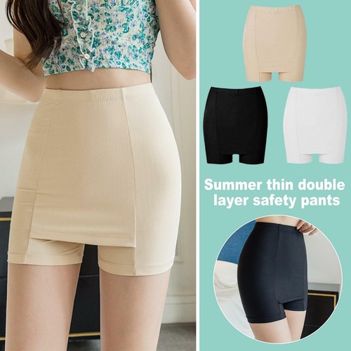 Ladies Safety Boxer Shorts Cotton Anti Chafing Long Underwear Knickers UK H3A1 - Picture 3 of 18