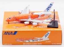 Aviation 1:400 ANA Flying Honu Livery Airbus A380 Diecast Aircraft Model JA383A