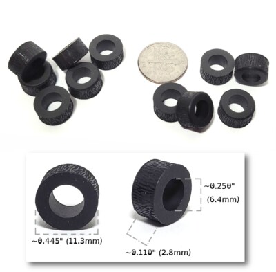 12 BTO New TYCO HP2 HP7 TCR TYCOPRO US1 etc HO Slot Car Rear Tires Rubber TuneUp