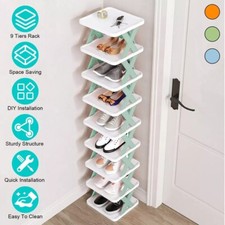 9-Tier Shoe Rack Storage Organizer Small Shoe...