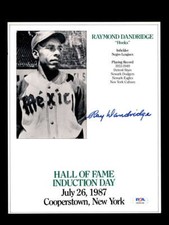 Ray Dandridge PSA DNA Signed  8x10 HOF Induction Photo Autograph