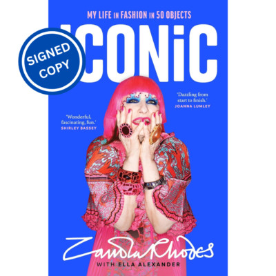 Signiertes Buch - ikonisch von Zandra Rhodes Erstausgabe 1. Druck