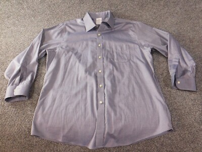 Brooks Brothers Mens Shirt 16.5 blue 18181 regent fit button  plaid