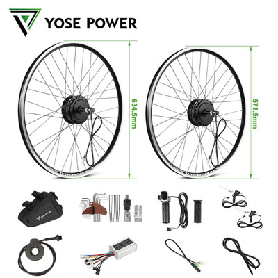 26 Zoll/28 Zoll 700C E-Bike Umbausatz Conversion Kit 250W Heckmotor Schraubkranz
