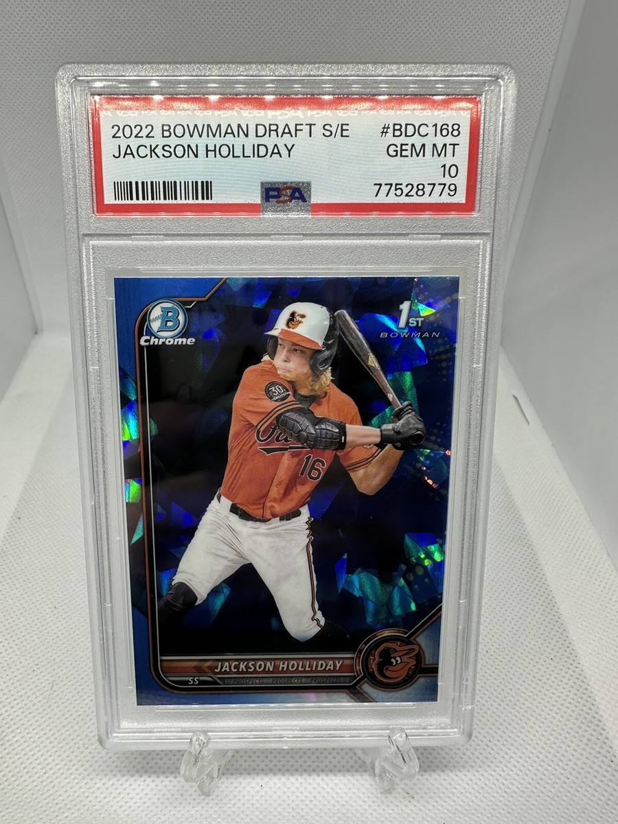 2022 Bowman draft sapphire 1st Jackson Holliday PSA 10 Orioles
