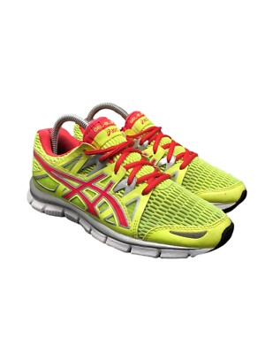 Asics Gel-Blur33 Mens Running Shoes Red Lime Green T2H3N Size 9 Low Top Sneakers Asics Mens GEL BLUR 33 2.0 Red White Lime Sneakers - 12 US  main image 2