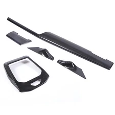 5pcs ABS Carbon Fiber Interior Trim Cover Set Fits BMW 5 Series 530i G60 2024+