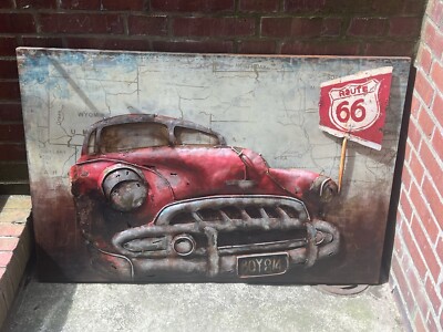 Metallbild American Dream der Gilde Gallery, toller V8 Ami Oldtimer