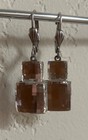 ANNE KOPLIK DESIGNS FACETED CRYSTAL LEVERBACK EARRINGS — photo 2
