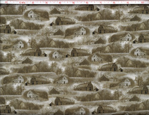 Beautiful Covered Bridges Digital Print Panel cotton Quilt fabric by QT Fabrics - Picture 9 of 10