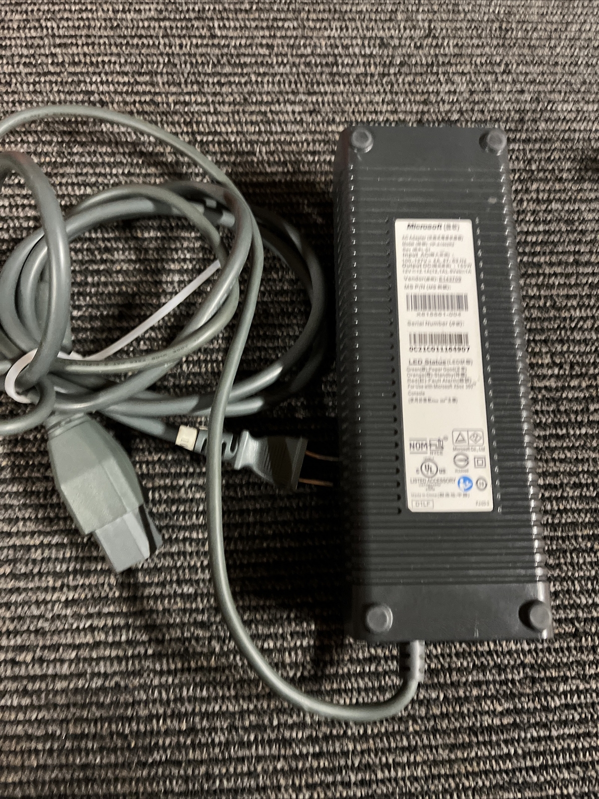 OFFICIAL MICROSOFT 150W HP A1502R2 XBOX 360 AC POWER SUPPLY BRICK