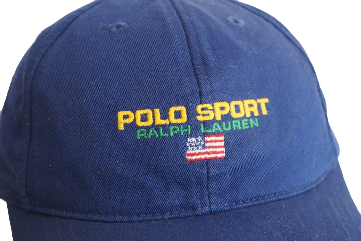 90s USA製 polo sport Ralph Lauren キャップ Vintage POLO SPORT by Ralph Lauren Cap big logo 90s USA