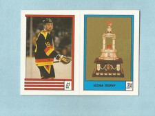 1989-90 OPC Hockey Sticker Rich Sutter #62 Vancouver Canucks Vezina Trophy #204