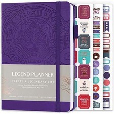 Legend Planner Deluxe Weekly Monthly Life Planner to Hit Your Goals Live