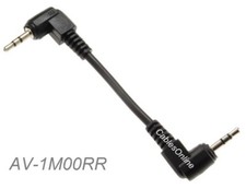 3-inch 2.5mm Right-Angle Male to 2.5mm Right-Angle Male Short Audio Cable