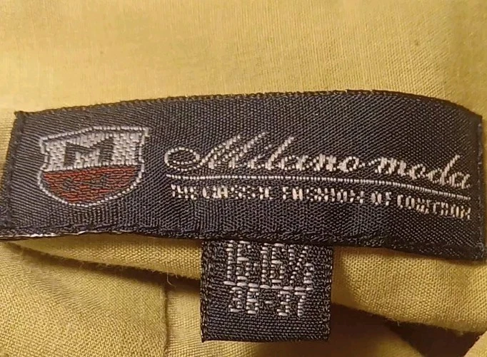 Camisa de vestir verde Milano Moda para hombre - talla 16-16,5 - botón delantero - manga larga Foto 3 de 4